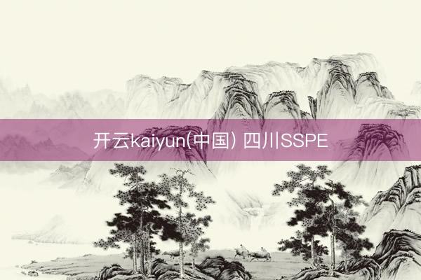 开云kaiyun(中国) 四川SSPE
