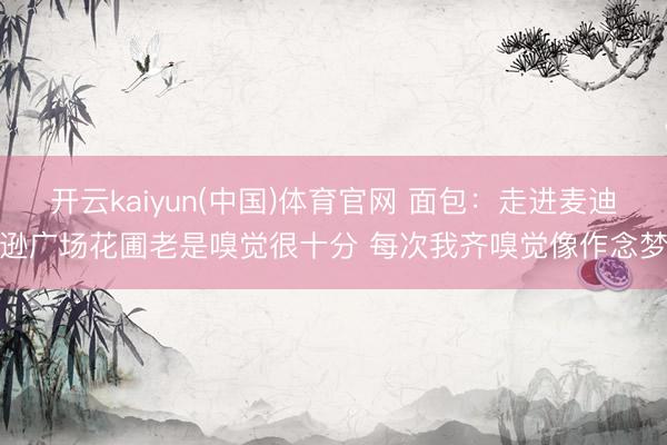 开云kaiyun(中国)体育官网 面包：走进麦迪逊广场花圃老是嗅觉很十分 每次我齐嗅觉像作念梦